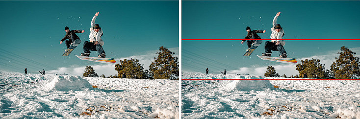 regla-del-horizonte-ejemplo-nieve